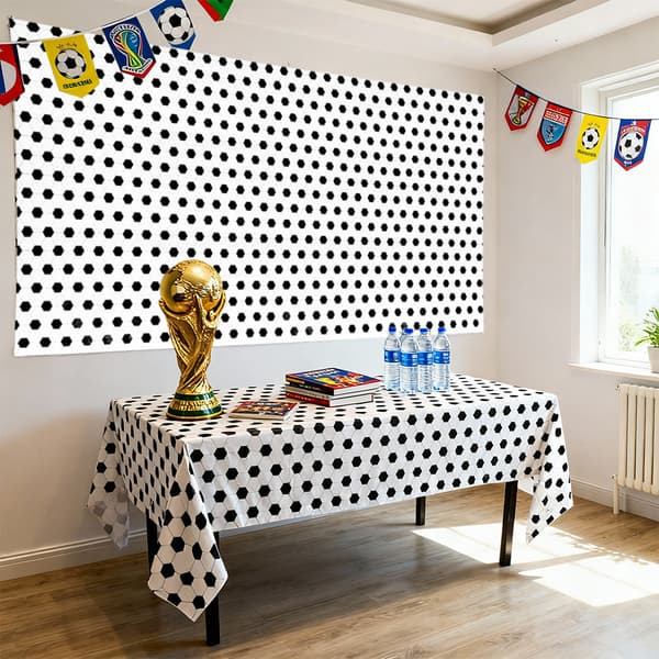 Fodboldstadiontæpper, perfekte til fodboldfansammenkomster og baggrunde, 137x274cm[D]