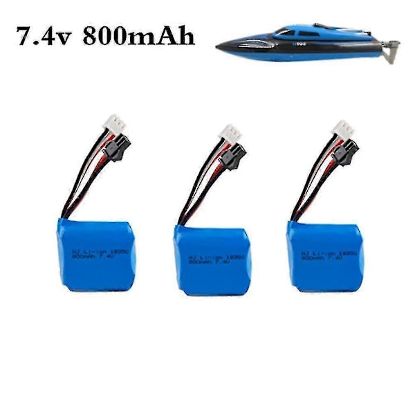7.4v 800mah 18350 Li-ion Batteri Til H100 H102 H106 7.4v Batteri Til Jjrc S1 S2 S3 S4 S5 Høj Hastighed Rc Båd[D]
