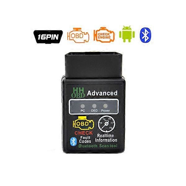 V2.1 OBD mini ELM327 OBD2 Bluetooth Bilskanner OBDII 2 Bil ELM 327 Testare Diagnostiskt Verktyg för Android Windows Symbian hhobd v2.1