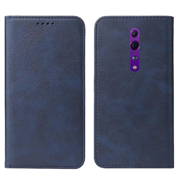 Magnetiskt Läderfodral för OPPO Reno Z Blue