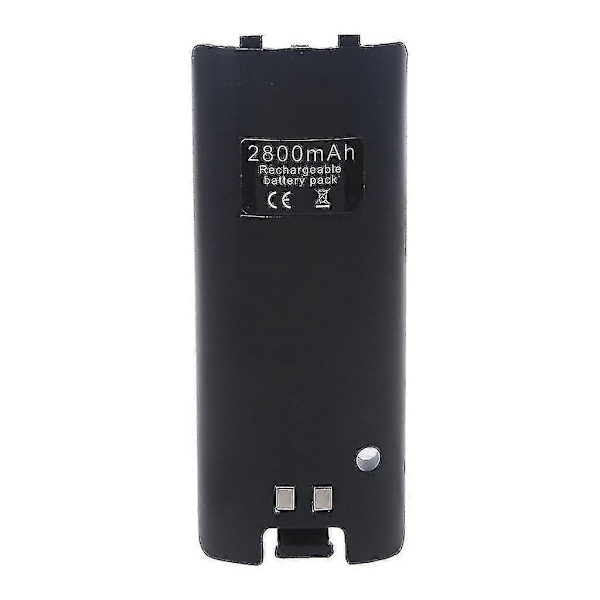 2 stk Svarte og Hvite Ladbare Batterier for Wii Spillkonsoll Tilbehør 2800mah Hvit