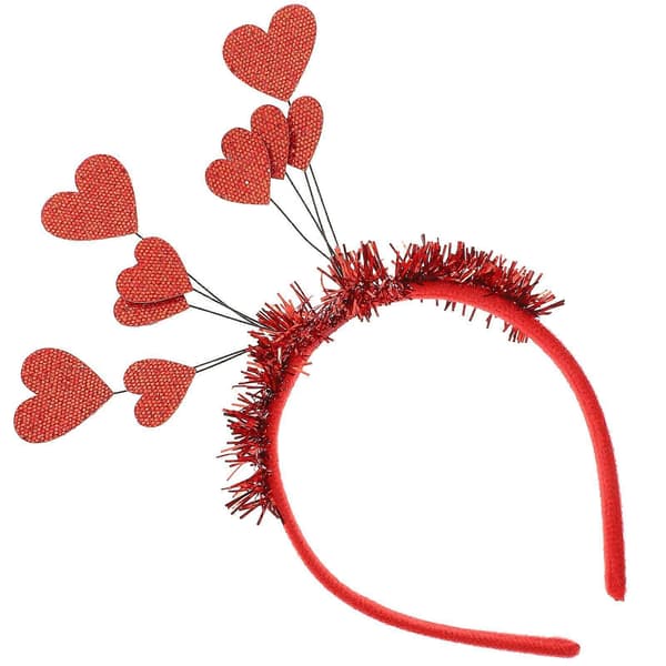 1 stk. Hår Hjerte Dekor Hårbøjler Hårtilbehør til Valentinsdag Fest[D]