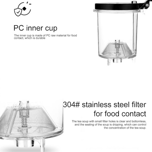 Tekanna Värmebeständig Glas Teservis, Kapacitet: 600ml [kk]