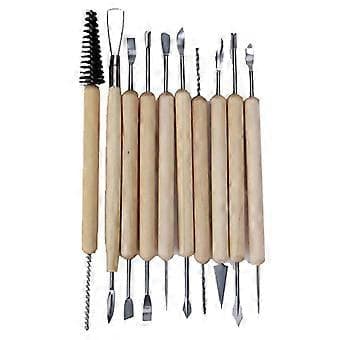 Keramisk skulpturverktøysett (11 deler)[D] 11pcs