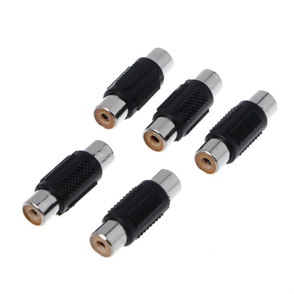 5 kpl RCA naaras - RCA naaras o Videokaapelin liitinsovitin [D]