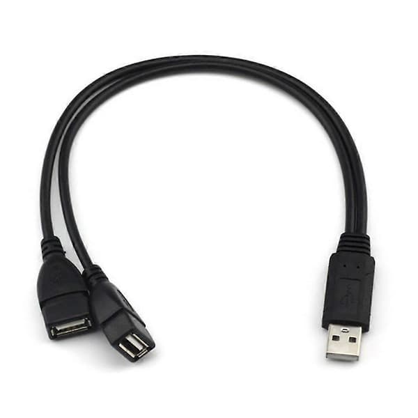 Y-kabel Dubbel USB-port Förlängare Hub Data Laddare Strömdelningsadapter[D]