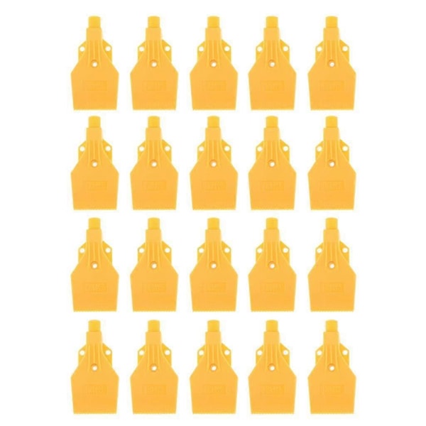 20x Flad Vind Jet Luftblæser Luftdyse Spray 3 Huller 1/4\" Bspt Gul