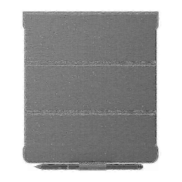 Stativveske i PU-lær + TPU for Amazon Kindle Scribe med pennholder, beskyttende deksel for e-leser Grey