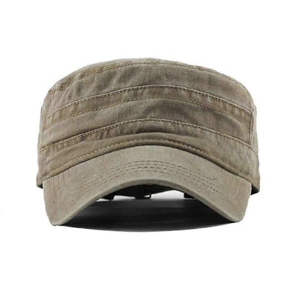 Army Hat Herre Lav Profil Sommer 100% Bomuld Almindelig Flad Cadet[D]