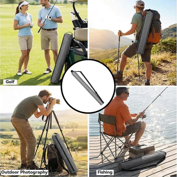 Isolert drikkeboks holder bærbar oppbevaringspose for golf camping reisebruk (D) WHITE