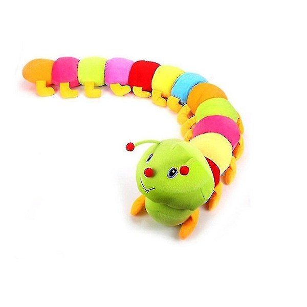 Cute Big Soft Caterpillar Plush Toys Pp Cotton Stuffed Insect Animal Cute Colorful  Pillow Caterpillar Plush Toy Cushion