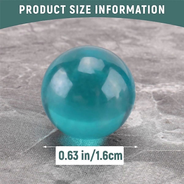 10 st Marmor 16mm Glaskulor Knicker Glaskulor Dekoration Färgade Klumpar Leksak Light Blue