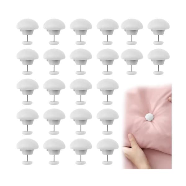 Täcke Fästklämmor - Noname - 24 Klämmor - Halkfri Plast - Rosa - Multifunktionell