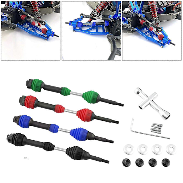 Fram- & bakdrivaxlar för Traxxas Hoss/Rustler/Slash/Stampede 4x4 2wd 1/10 RC