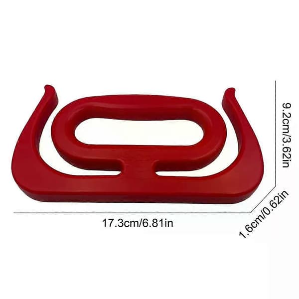 Bærbar Posegrep Handleposebærer Handleposeholder Flerbruksklemmer Håndtak[D] Red