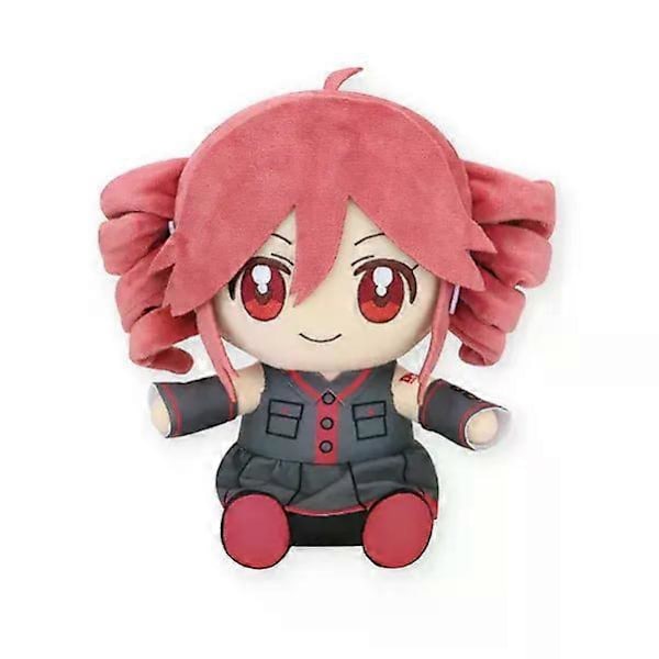Shibingsheng 20cm Kasane Teto Plyschleksak Mjuk Docka Fyllda Gosedjur Figur Anime Cosplay Tecknad Födelsedagspresent Julklapp för Fans Flick[D] Kasane Teto 20cm