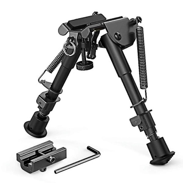 Alsidig riffelbipod, hurtigudløsende bipod i flykvalitetsaluminium med ikke-rustende sort anodiseret F[D]