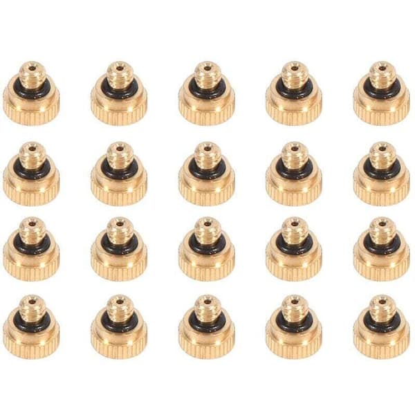 Mässingsdimmunstycken för kylsystem (0,4 mm) 10/24 UNC Trädgård 20 st 0.05