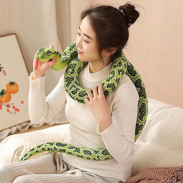 Kjempe Python Plysjdyr Leke [D] green