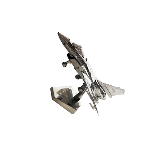 Fighter Modell Byggklossar Set Present Modell Flygplanskit för Fans silver[D]
