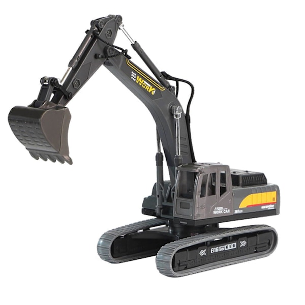 Barnas lekebil Gravemaskin Modell Lekebil Ingeniørbil Lekebil Simulering Ornament Gravemaskin Ingeniør Diecast Sett Barnas leker gaver dekorasjon GY