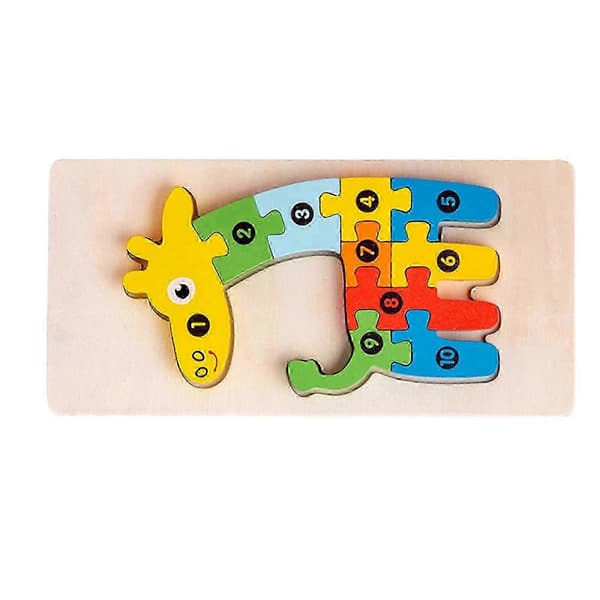 Træ Matchende 3D Puslespil Pædagogisk Interessant Matchende Jigsaw Puslespil Legetøj Til Hjemmefest[D] Type 4