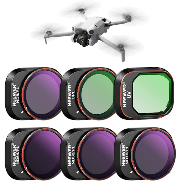 Mini 4 Pro Filter, Flerlagerbelagda ND-filterset för Dji 4 Pro Drönartillbehör [D]