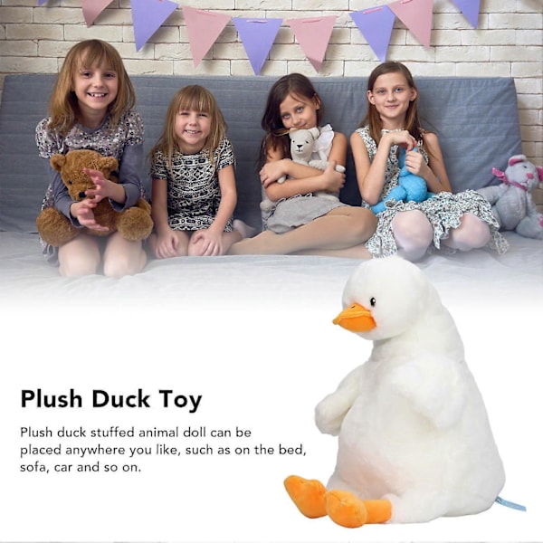 Plush Andedukke Myk Stoffdyr Leketøy Søt Myk Plush Andedukke For Hjem Barnehage Rom 45cm NO.3379