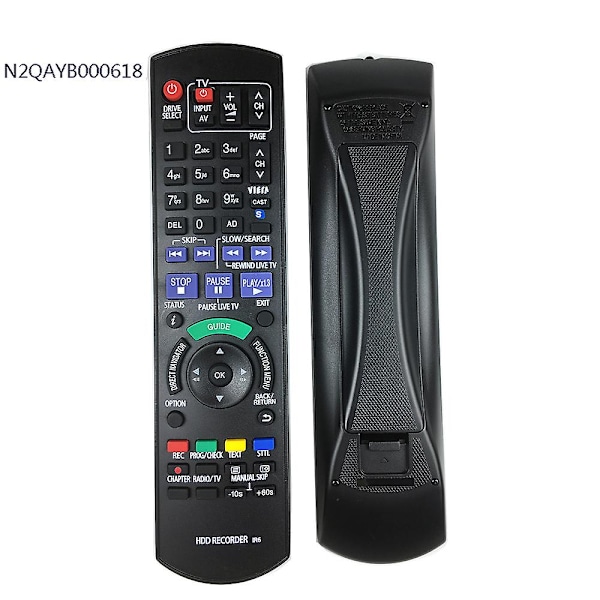For Panasonic N2QAYB000618 Original HDD DVD IR6 Opptaker Fjernkontroll DMR-HW100 DMR-HW100EBK