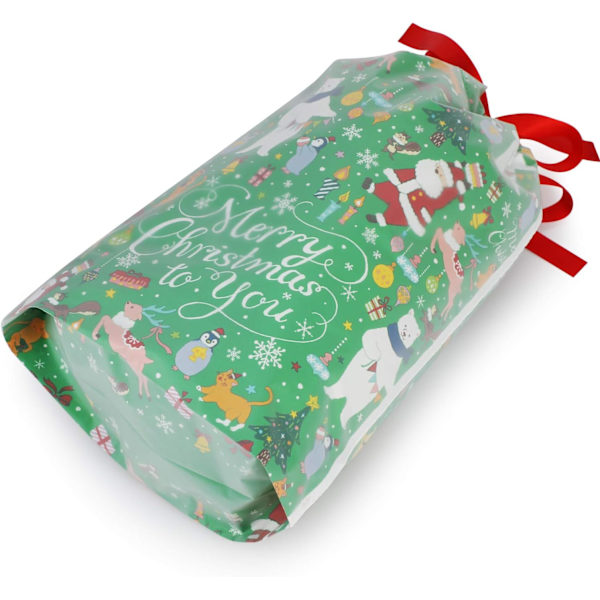 30 st Julklappspåsar Dragkedjepåsar Presentpåsar Förpackningspåsar Jul Barn Födelsedag, Kexpåsar, Godispåsar[YJD]