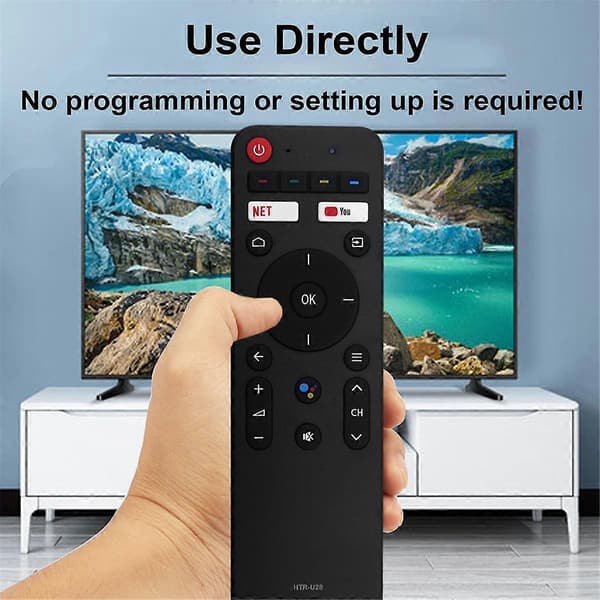 -U28 Erstatningsfjernkontroll for Smart Android TV LE40K6600G H50S6UG[D] Black