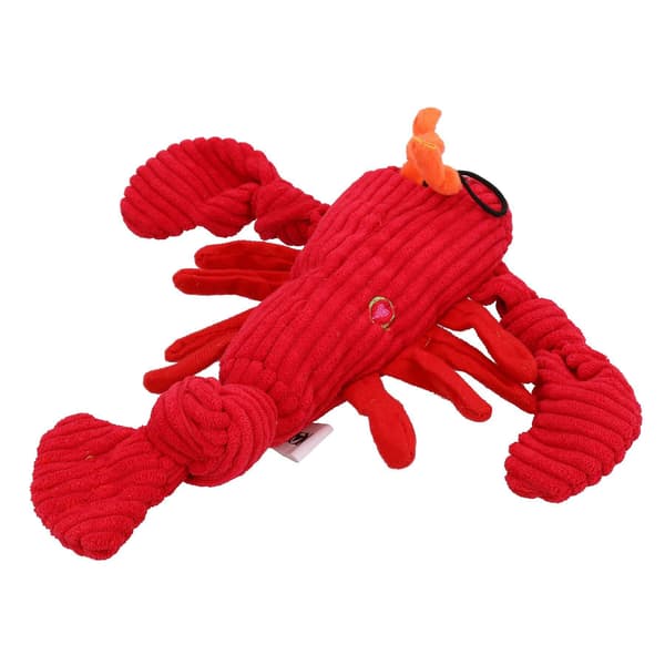 Lille Hummer Knottie Plys Holdbart Multi Pivelegetøj til Hundehvalpe 9x9x24cm[D]