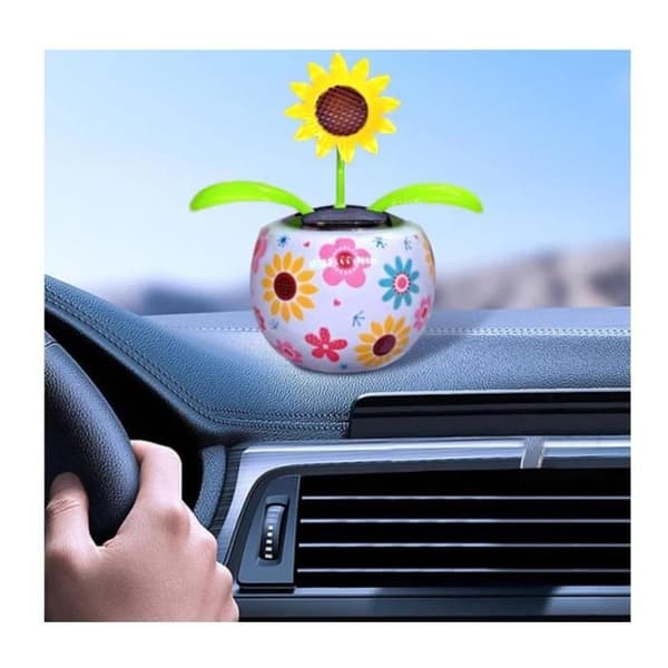 Soldriven dansande blomfigur - wj - Bilinredning