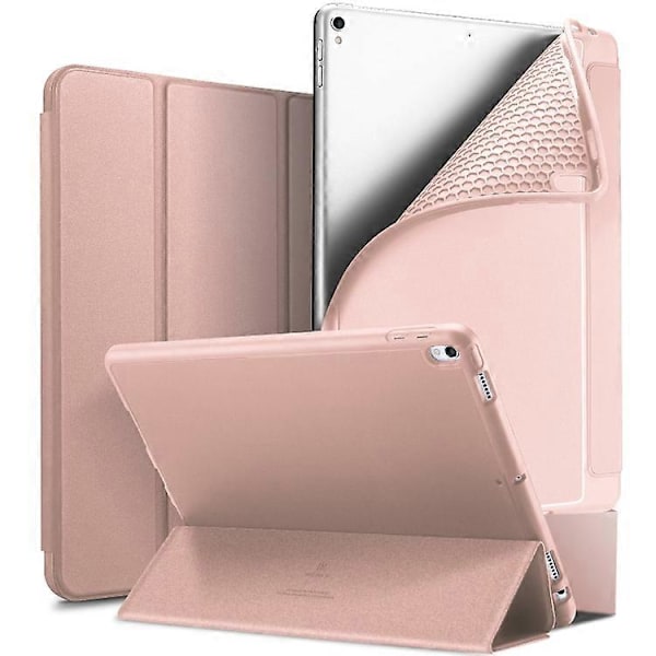 DUX DUCIS OSOM SERIES Tredelt Horisontal Lommeveske i Lær med Penneholdere for iPad Pro 10,5 tommer / Air 3 2019 Pink
