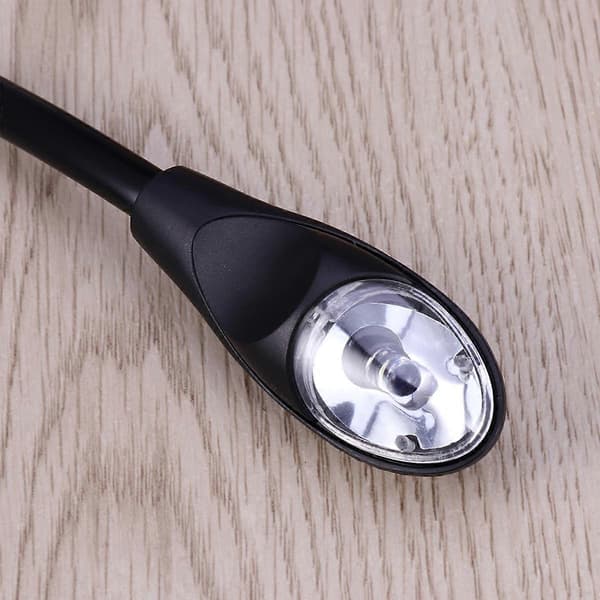 Grå Mini Bærbar Boglampe til Belysning med Clip-on Bordlampe[D]