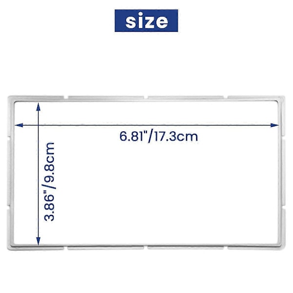 2 Din Bilstereo Ramme Trim Kit til Instrumentbrættet til Toyota Yaris Vitz Platz 2005-2011 DVD Afspiller Installation Bezel Fascias Black  Silver