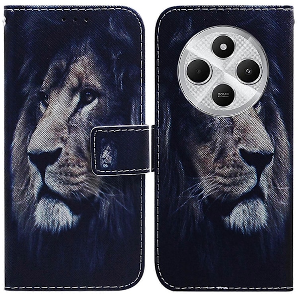 Pengepung til Xiaomi Poco C75 4G/Redmi 14R 5G/14C 4G med Mønsterprint i Læder Multicolor Style F