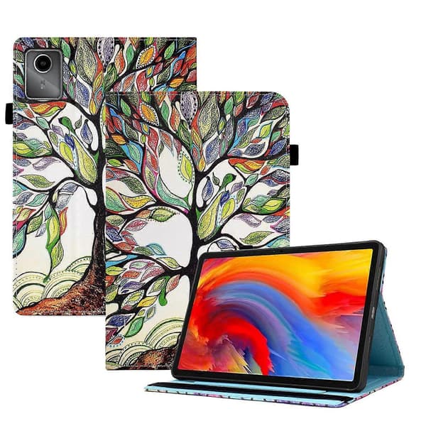 Læder Smart Case til Lenovo Tab M11 / Xiaoxin Pad 11 2024 Life Tree