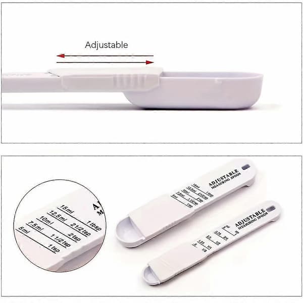 2-pack Justerbar Måttsats Måttsked [D]
