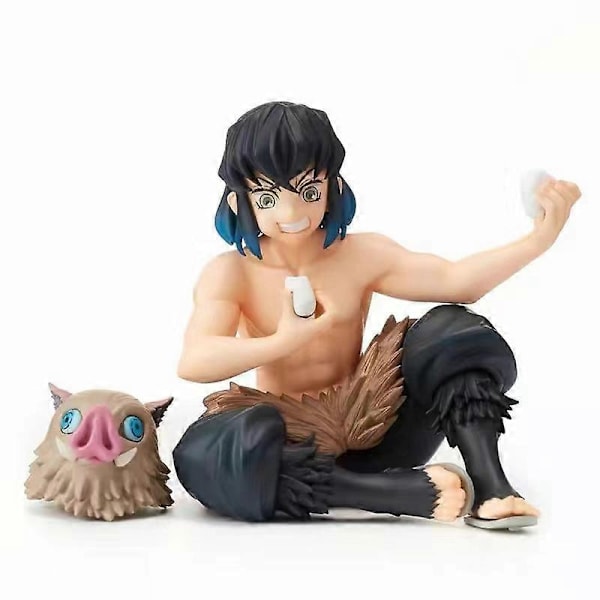 Demon Slayer Anime Figur Kamado Tanjirou Nezuko PVC Actionfigurer Samlarmodell Kimetsu No Yaiba Figur Barnleksaker