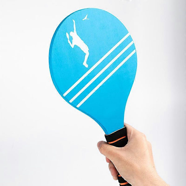 Beach Tennis Badminton Racket Paddle Set med PingPong-bollar Badmintonbollar Trädgård Uteplatser Park[D] as show