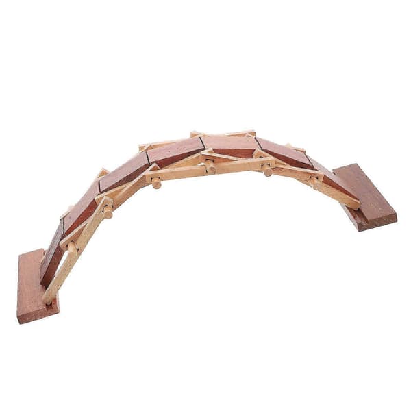 Børn Pædagogisk Træ Buebro DIY Samlesæt Legetøj [D] 36x12.5x10CM