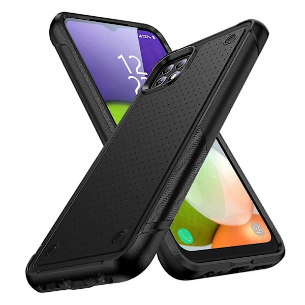 Nytt Telefonfodral för Samsung A22 5G, Dubbla Lager Skydd, Stötsäkert, Skydd för Skärm & Kamera Grey