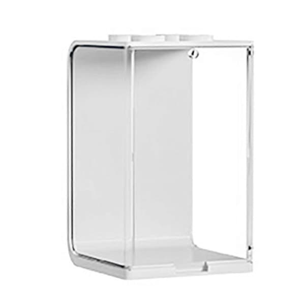 Dockskåp ABS Transparent Stapelbar Klar Displaybox Leksaksförvaringsställ för Minifigurer Samlarobjekt[D] Small White