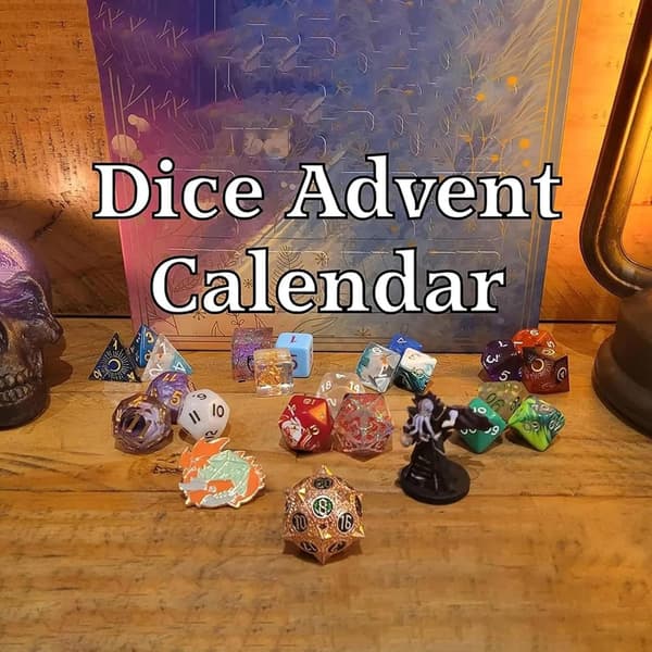 Dungeons & Dragons 24-dagers adventskalender, inkluderer terninger og mer [D]