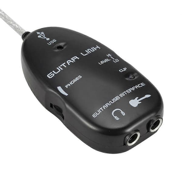 Gitar til USB Grensesnitt Link Kabel Adapter Audio Kobling Opptaker for PC/Datamaskin[D]