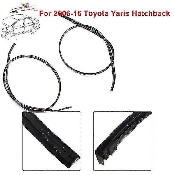 Takdrypplist for venstre og høyre side, for Toyota Yaris Hatchback 2006-2016