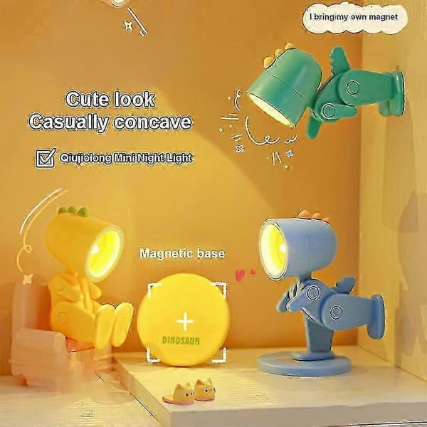 Mini LED Sød Dyre Kæledyr Folde Bordlampe Dekor 26s[D] Little Rabbit White