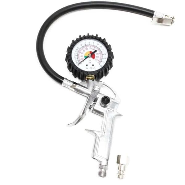 Luftpåfyllningspistol, tryckluft 0-16 bar, tryckmätare, luft, bildäck, motorcykeldäck 1 kg