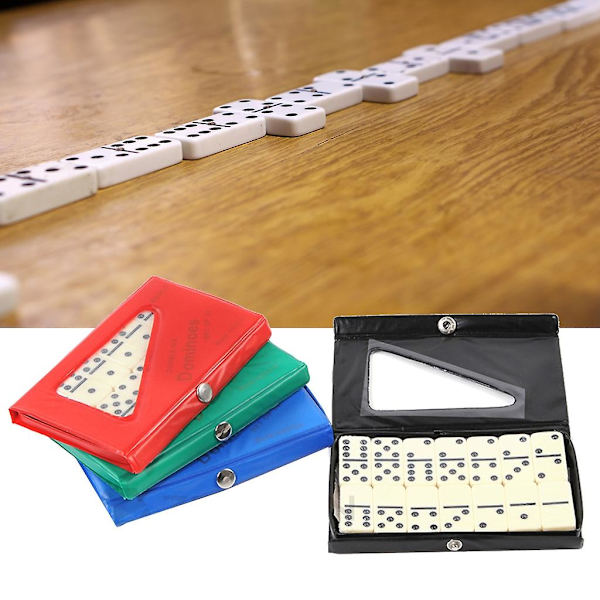 28 st Domino Set Fyrkantiga Domino Spel Brädspel Bordsspel Domino Block Domino Leksak